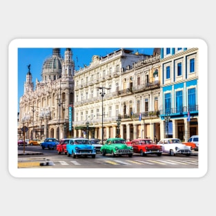 Cuban Cars in Havana Sticker